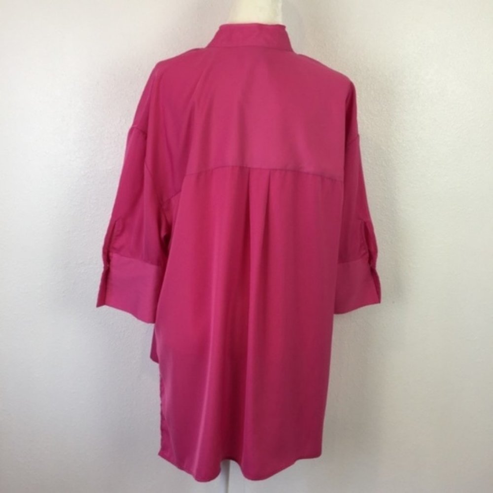 Who What Wear Hi Low Button Down Top Size XXL - Picture 3 of 5